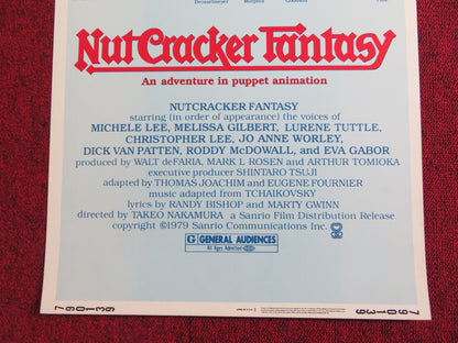 NUTCRACKER FANTASY US INSERT POSTER CHRISTOPHER LEE MELISSA GILBERT 1979