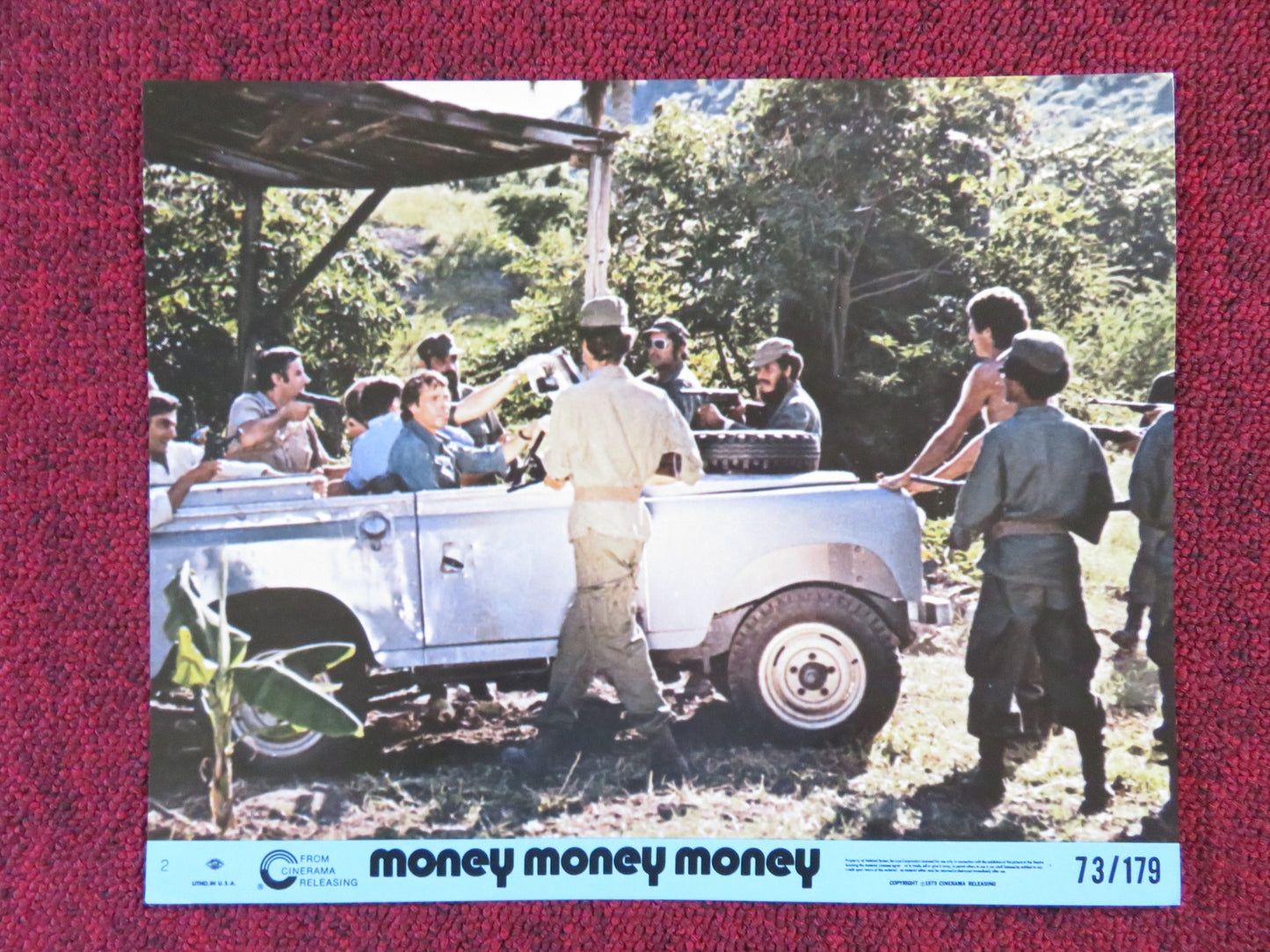 MONEY MONEY MONEY - 2 LOBBY CARD LINO VENTURA JACQUES BREL 1973