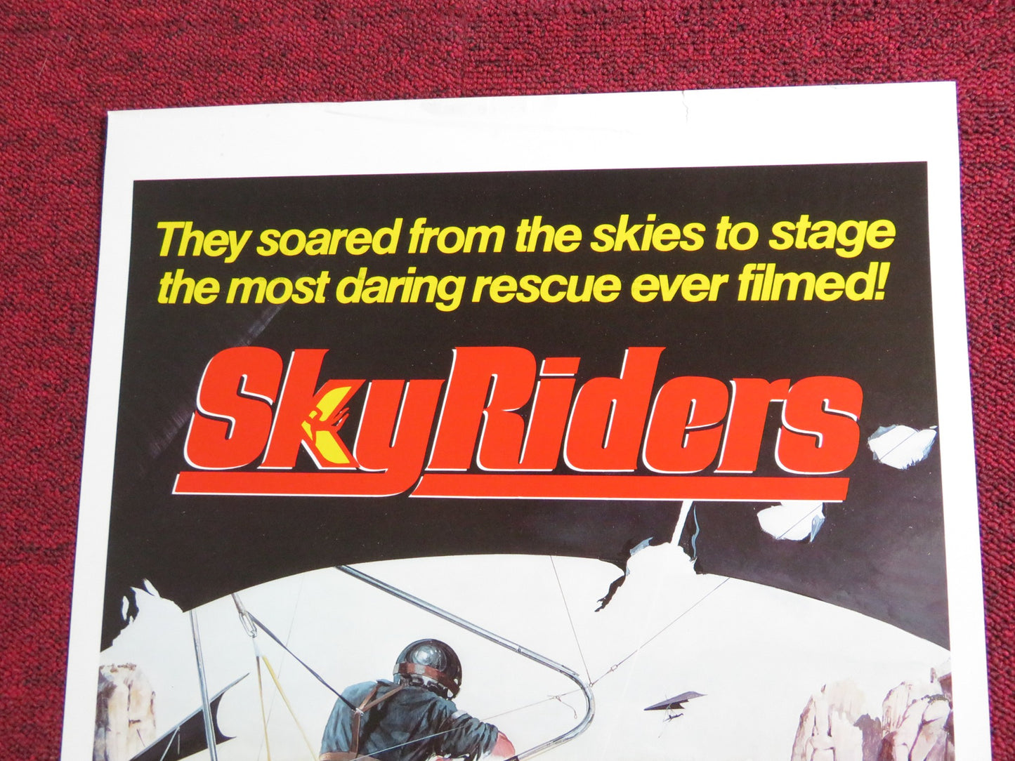 SKYRIDERS US INSERT POSTER JAMES CORBURN ROBERT CULP 1976