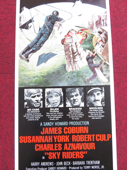 SKYRIDERS US INSERT POSTER JAMES CORBURN ROBERT CULP 1976