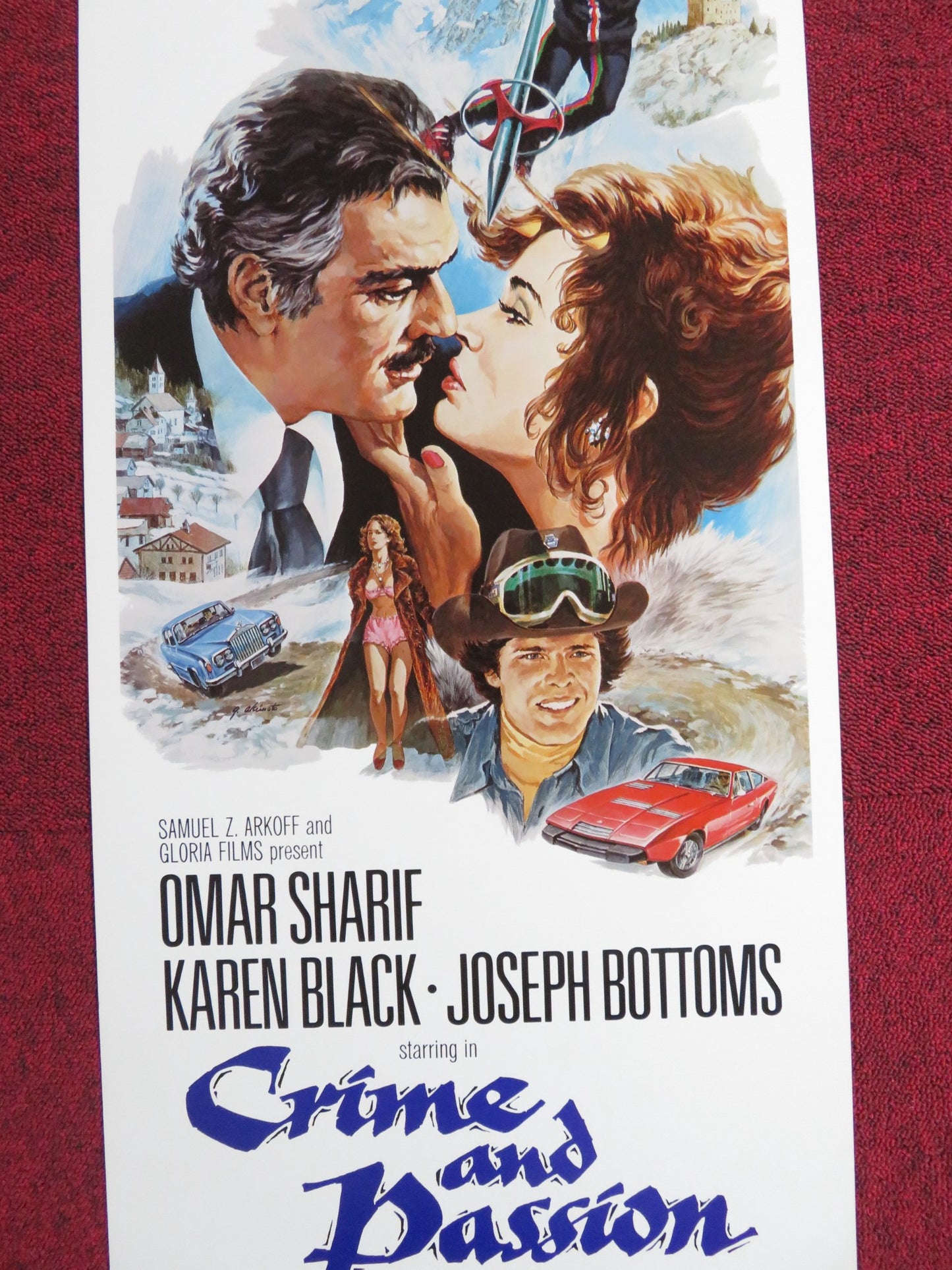 CRIME AND PASSION US INSERT POSTER OMAR SHARIF KAREN BLACK 1976