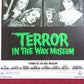 TERROR IN THE WAX MUSEUM US INSERT POSTER RAY MILLAND ELSA LANCHESTER 1973