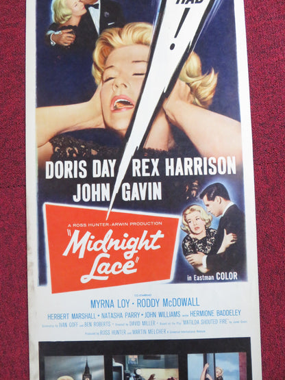 MIDNIGHT LACE US INSERT POSTER DORIS DAY REX HARRISON 1960