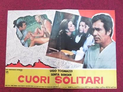 CUORI SOLITARI - A ITALIAN FOTOBUSTA POSTER UGO TOGNAZZI SENTA BERGER 1970