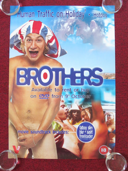 BROTHERS DVD POSTER ROLLED JUSTIN BRETT DAN FREDENBURGH 2000