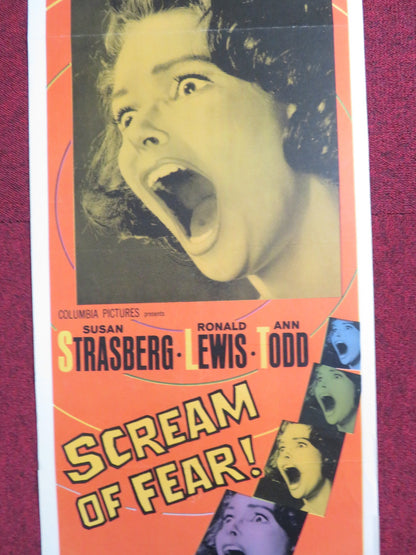 SCREAM OF FEAR US INSERT POSTER SUSAN STRASBERG RONALD LEWIS 1961