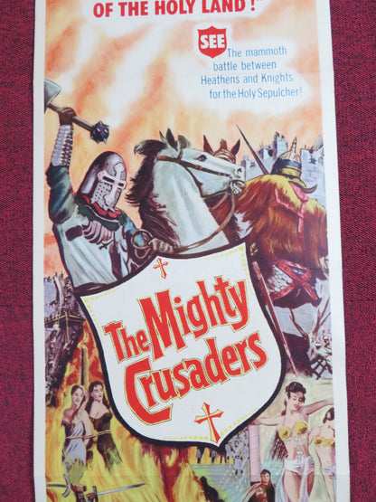 THE MIGHTY CRUSADES US INSERT POSTER FRANCISCO RABAL SYLVA KOSCINA 1960