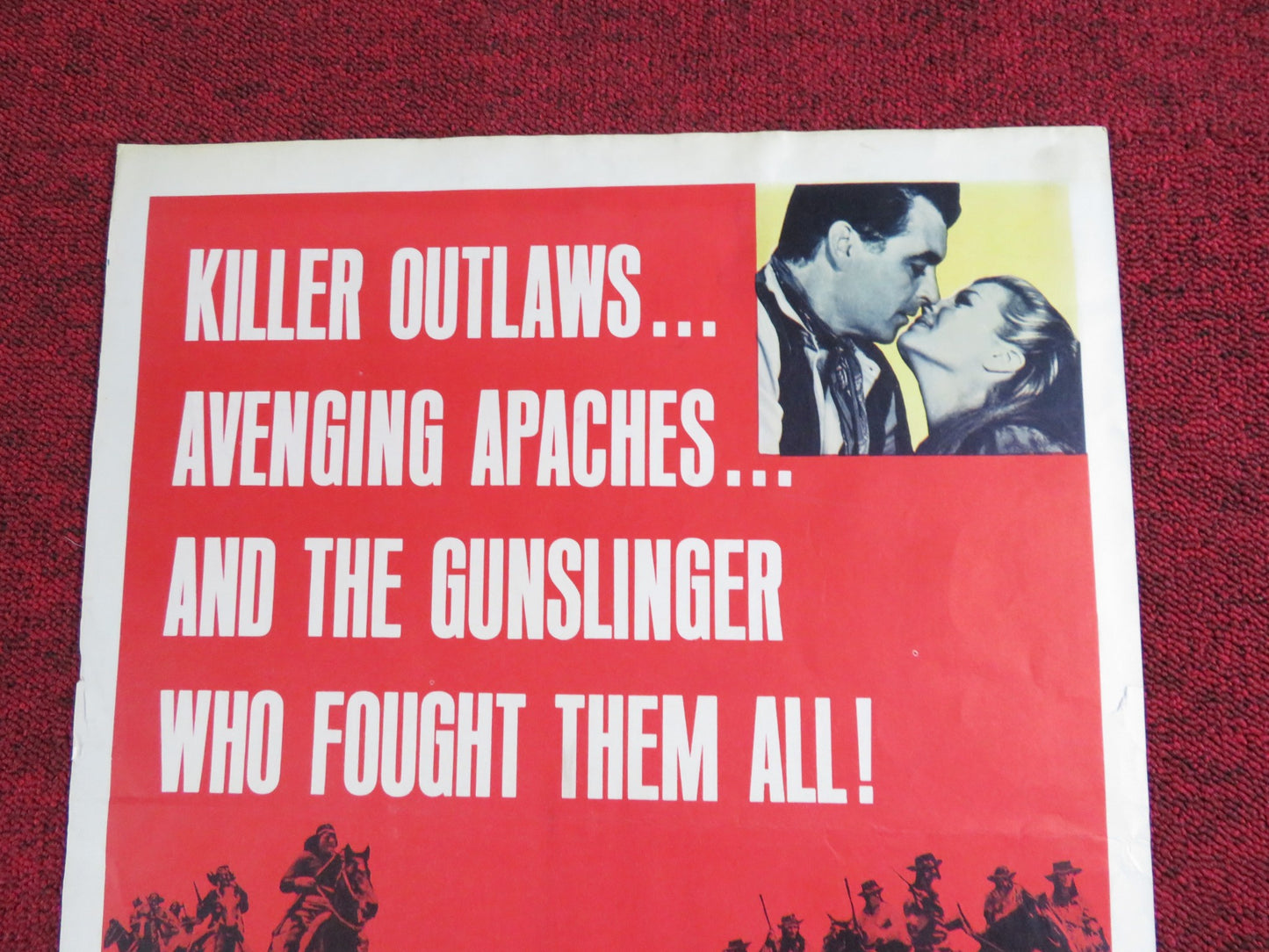 APACHE UPRISING US INSERT POSTER RORY CALHOUN CORINNE CALVET 1965