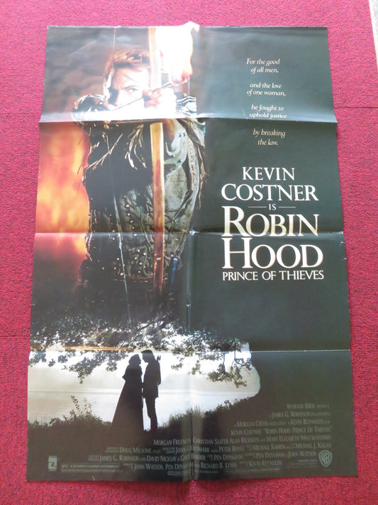 ROBIN HOOD PRINCE OF THIEVES FOLDED US ONE SHEET POSTER KEVIN COSTNER 1991