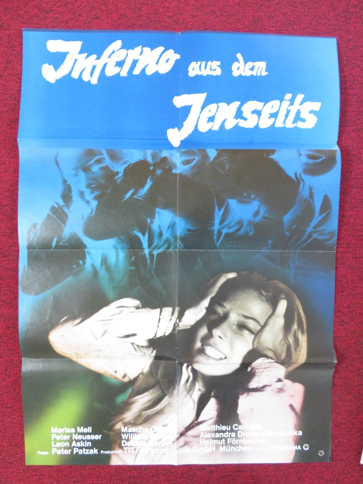 PARAPSYCHO - SPEKTRUM DER ANGST GERMAN A1 POSTER FOLDED MARISA MELL 1975