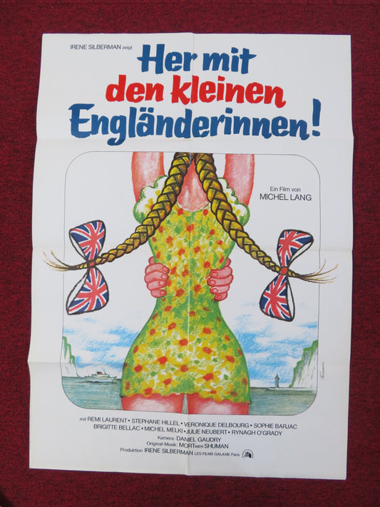 LET'S GET THOSE ENGLISH GIRLS GERMAN A1 POSTER FOLDED REMI LAURENT 1976