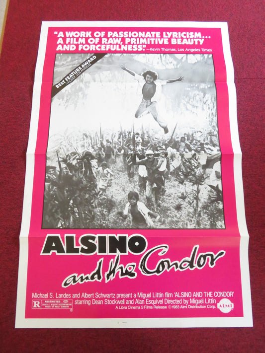 ALSINO AND THE CONDOR US TRI FOLDED ONE SHEET ROLLED POSTER DEAN STOCKWELL 1982
