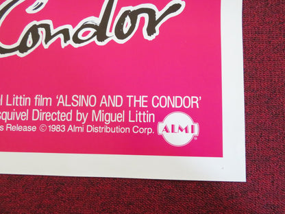 ALSINO AND THE CONDOR US TRI FOLDED ONE SHEET ROLLED POSTER DEAN STOCKWELL 1982