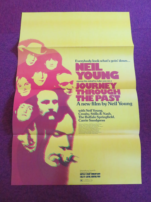 JOURNEY THROUGH THE PAST US TRI FOLDED ONE SHEET ROLLED POSTER NEIL YOUNG 1973