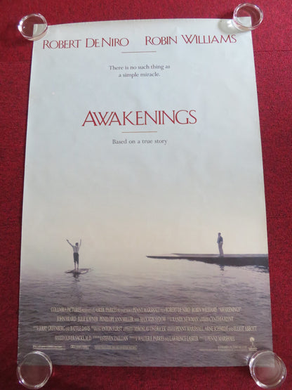 AWAKENINGS US ONE SHEET ROLLED POSTER ROBERT DE NIRO ROBIN WILLIAMS 1990