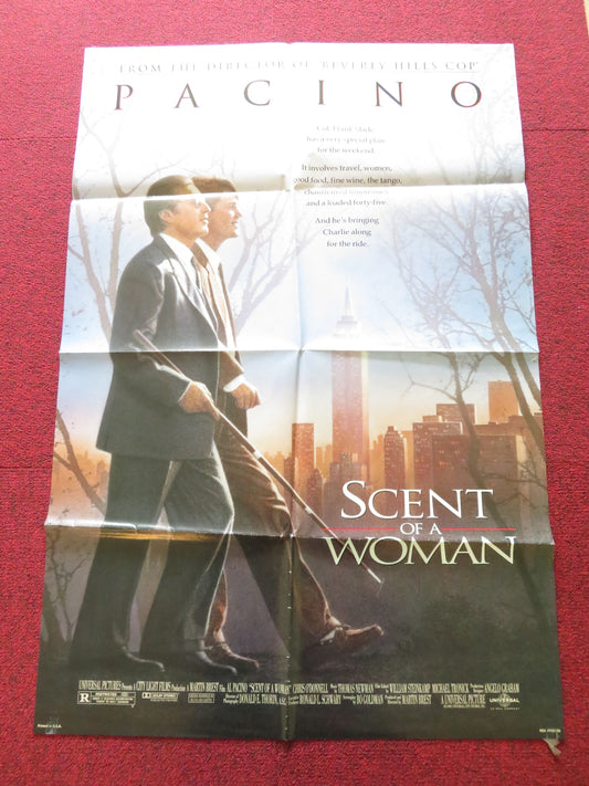 SCENT OF A WOMAN - A FOLDED US ONE SHEET POSTER AL PACINO CHRIS O'DONNELL 1992