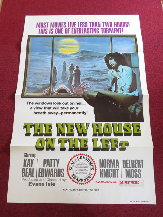THE NEW HOUSE ON THE LEFT US TRI FOLDED ONE SHEET ROLLED POSTER KAY BEAL 1975