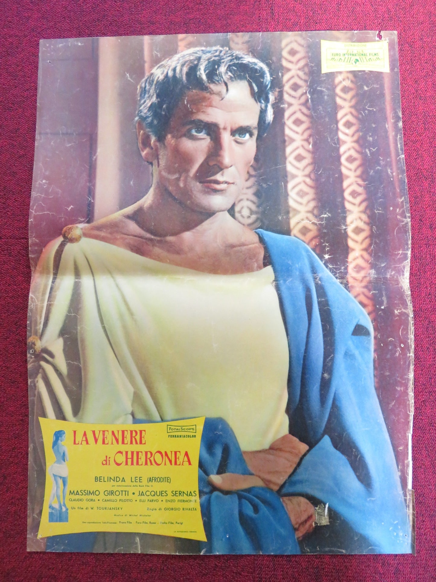 APHRODITE, GODDESS OF LOVE ITALIAN FOTOBUSTA POSTER BELINDA LEE 1957