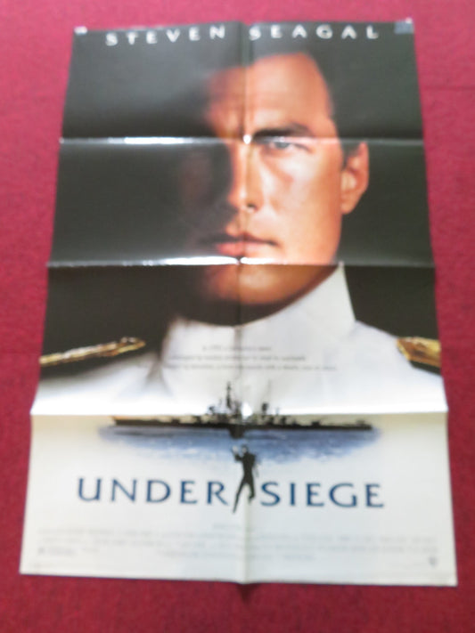 UNDER SIEGE FOLDED US ONE SHEET POSTER STEVEN SEAGAL TOMMY LEE JONES 1992