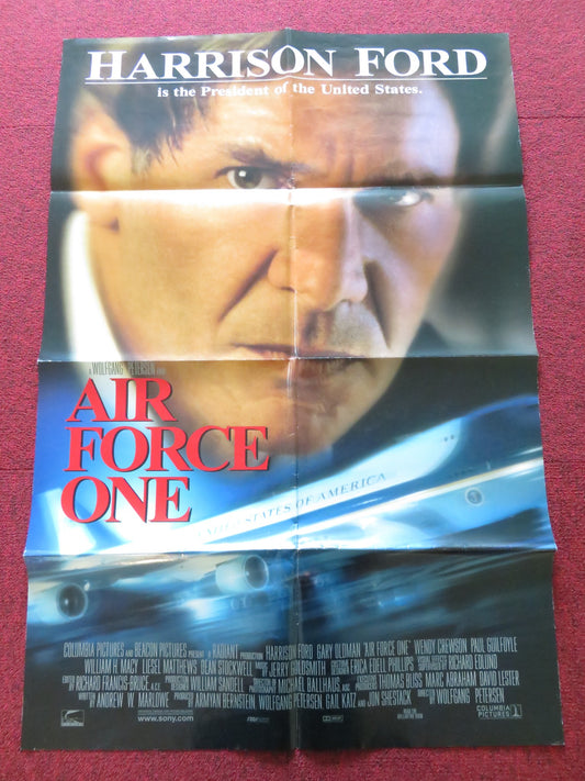 AIR FORCE ONE FOLDED US ONE SHEET POSTER HARRISON FORD GARY OLDMAN 1997