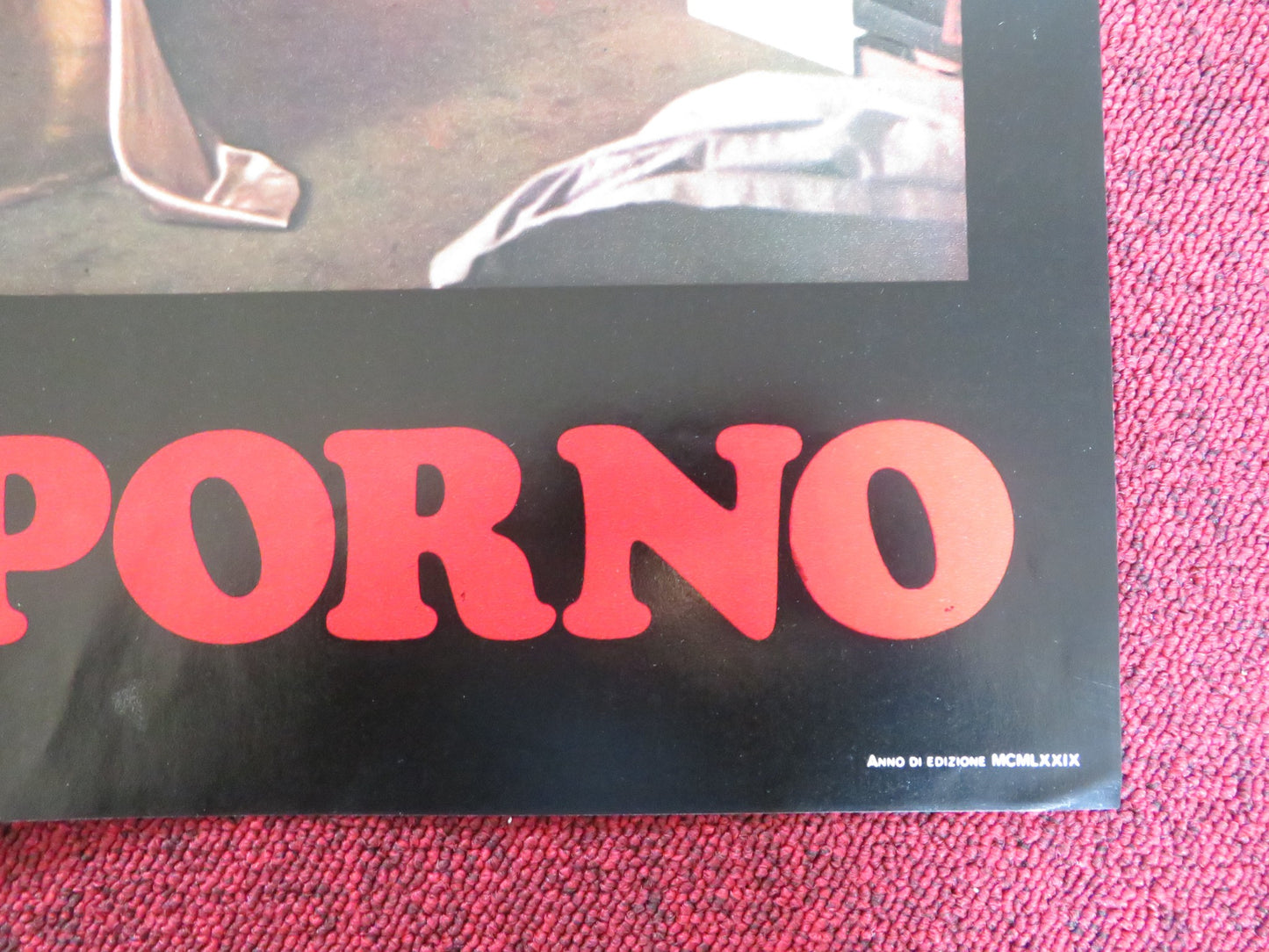 PROFONDO PORNO - A ITALIAN FOTOBUSTA POSTER ANGELIQUE BERNARD AXEL BERGER 1977