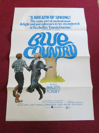 BLUE COUNTRY US TRI FOLDED ONE SHEET ROLLED POSTER BRIGITTE FOSSEY 1978