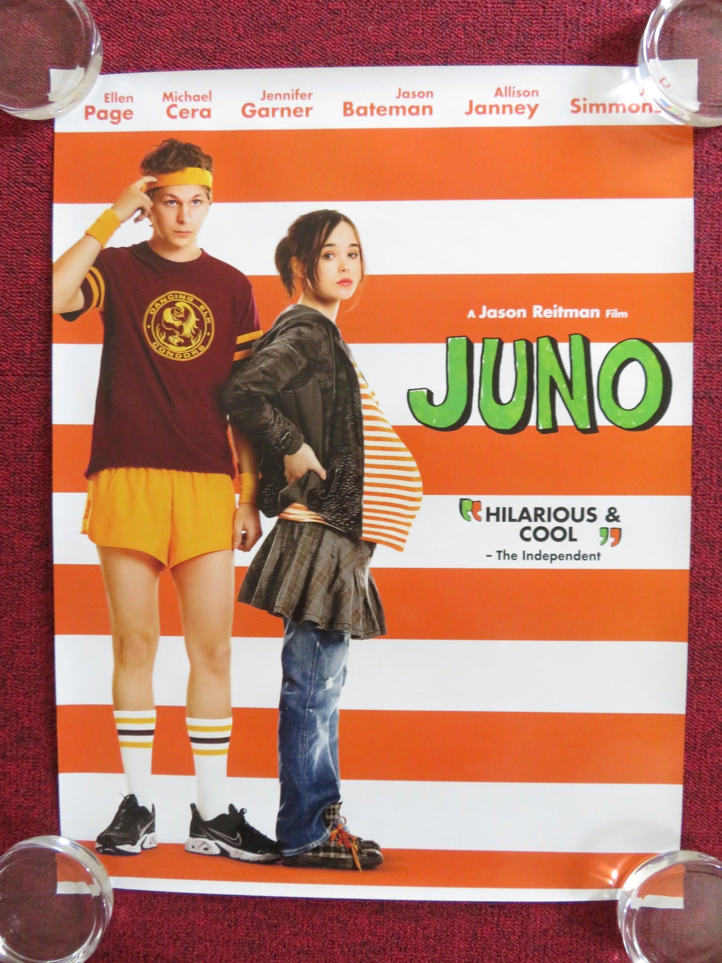 JUNO VHS VIDEO POSTER ELLIOT PAGE MICHAEL CERA 2007