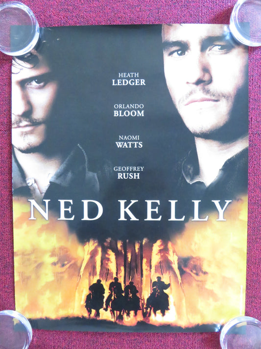 NED KELLY VHS VIDEO POSTER HEATH LEDGER ORLANDO BLOOM 2003