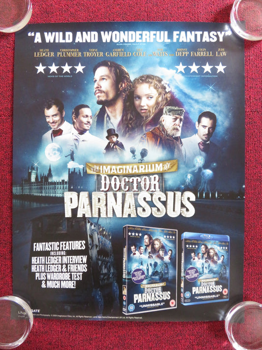 THE IMAGINARIUM OF DOCTOR PARNASSUS VHS VIDEO POSTER HEATH LEDGER P. FAITH 2009