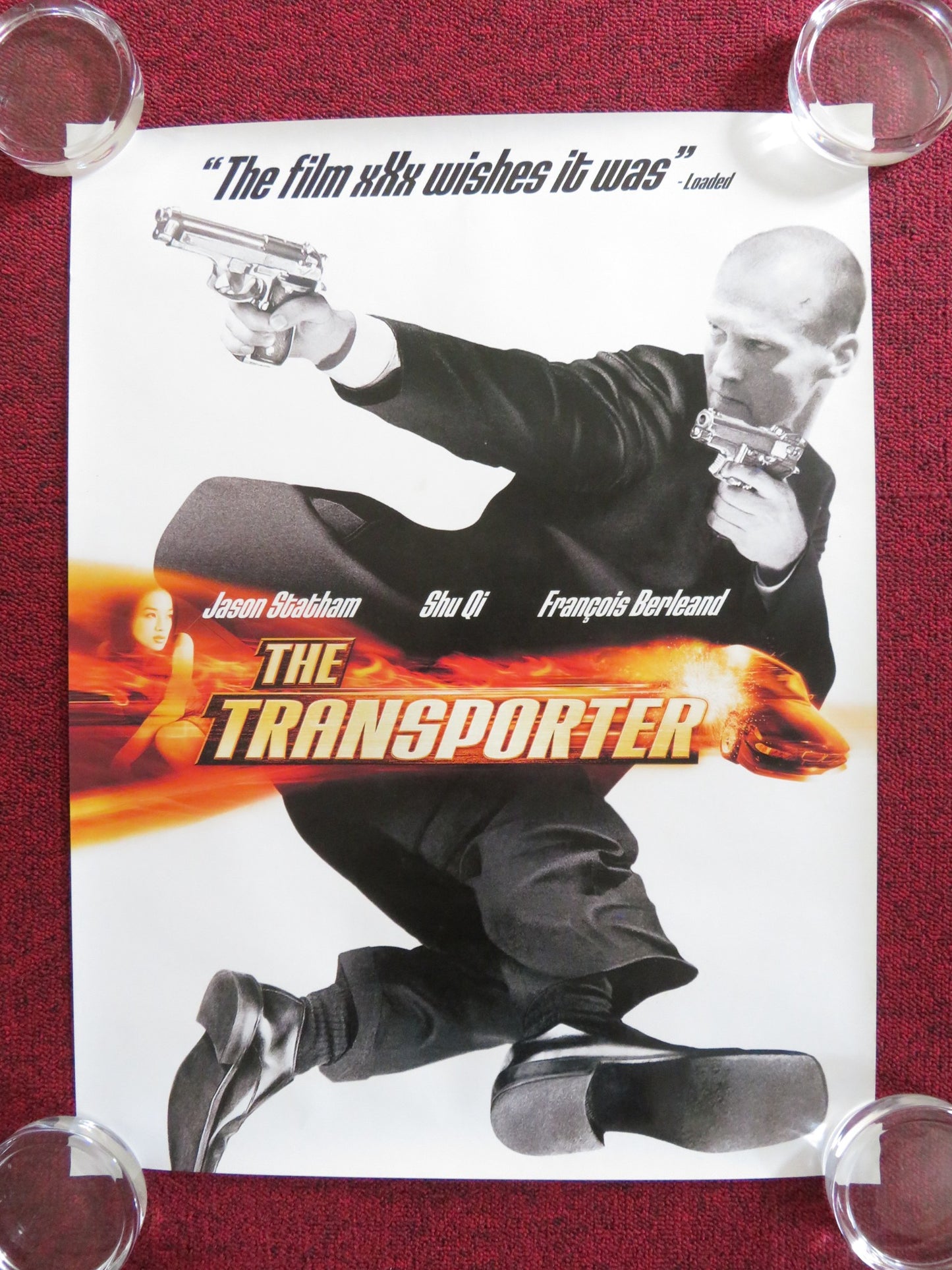 THE TRANSPORTER VHS VIDEO POSTER JASON STATHAM SHU QI 2002