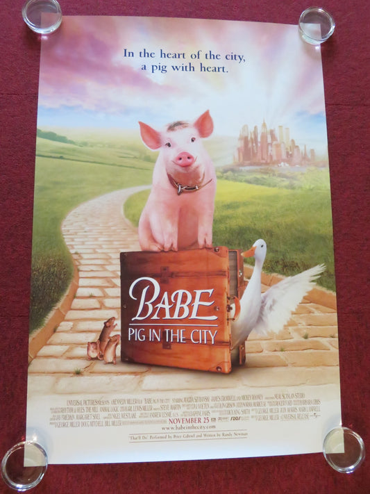 BABE: PIG IN THE CITY US ONE SHEET ROLLED POSTER JAMES CROMWELL MARY STEIN 1998