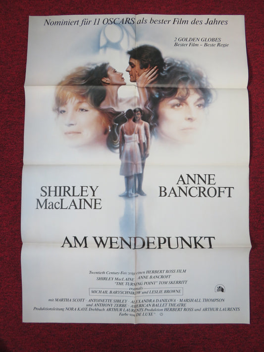 THE TURNING POINT GERMAN A1 POSTER FOLDED ANNE BANCROFT SHIRLEY MACLAINE 1978