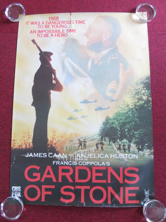 GARDENS OF STONE VHS VIDEO POSTER ROLLED JAMES CAAN ANJELICA HUSTON 1987