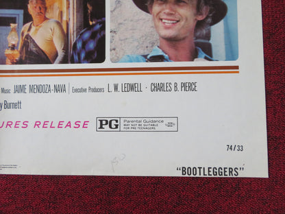 BOOTLEGGERS FOLDED US ONE SHEET POSTER PAUL KOSLO SLIM PICKENS 1974