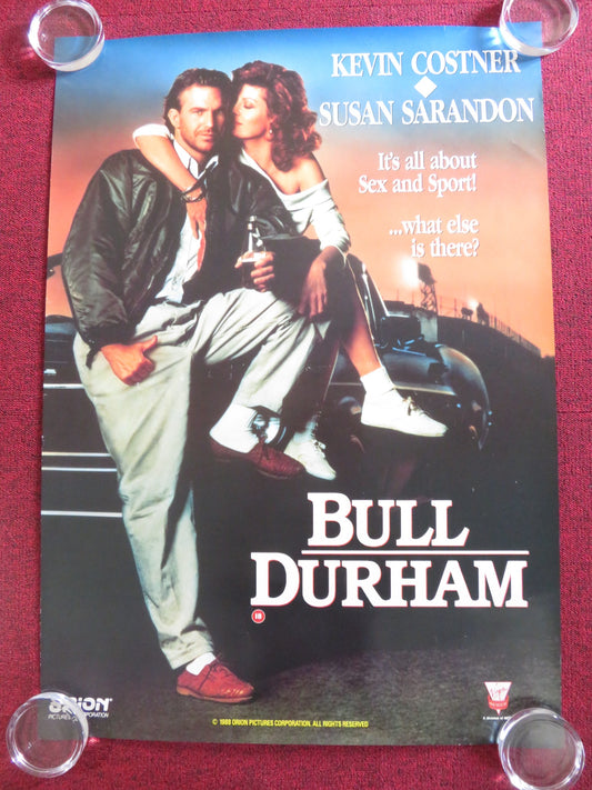 BULL DURHAM VHS VIDEO POSTER ROLLED KEVIN COSTNER SUSAN SARANDON 1998