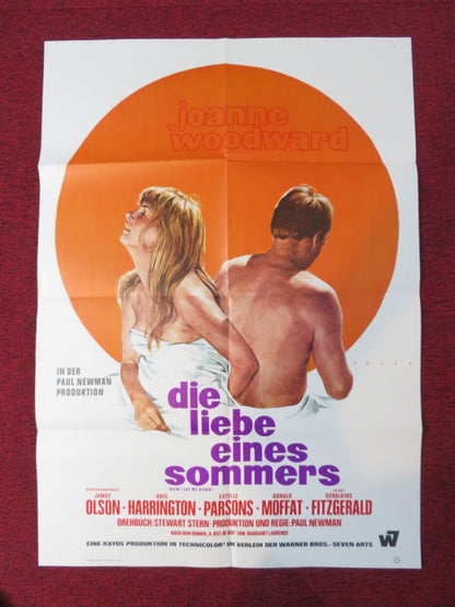 RACHEL, RACHEL GERMAN A1 POSTER FOLDED JOANNE WOODWARD JAMES OLSON 1968