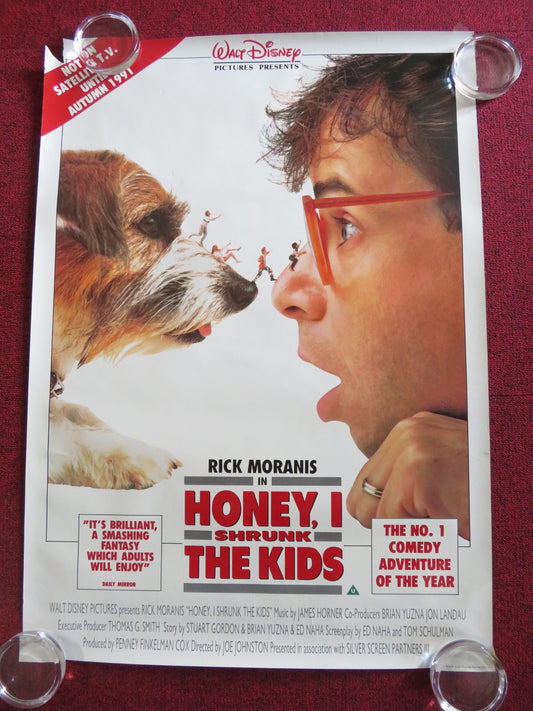 HONEY, I SHRUNK THE KIDS VHS VIDEO POSTER ROLLED RICK MORANIS MATT FREWER 1989