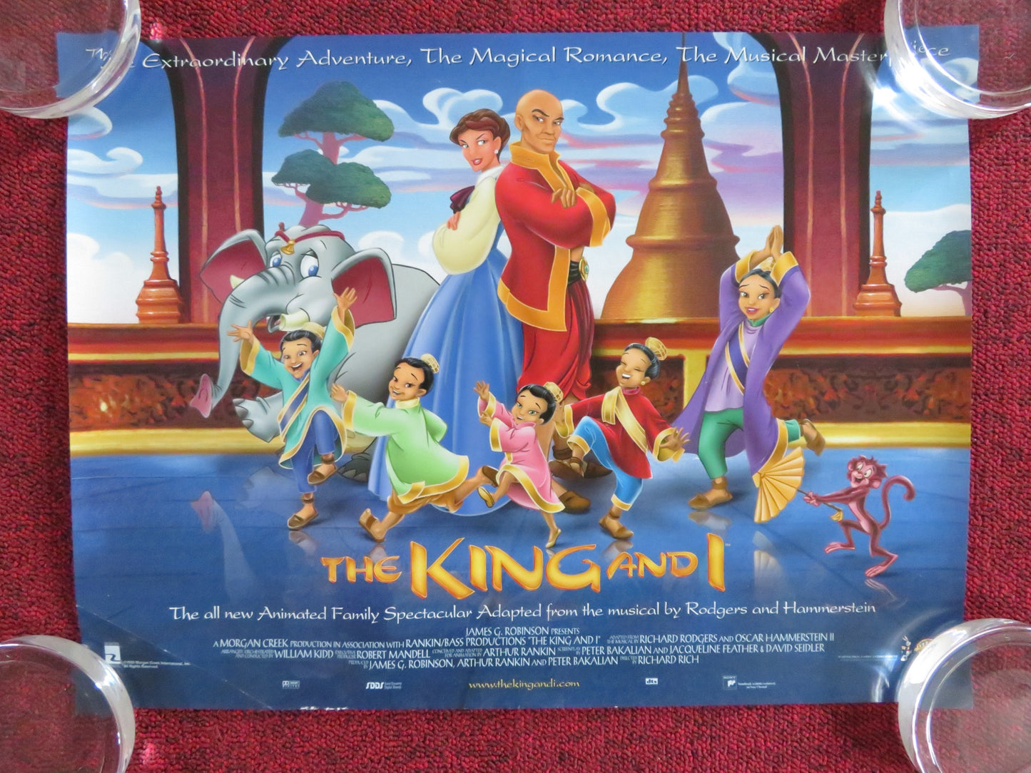 THE KING AND I UK MINI QUAD POSTER MIRANDA RICHARDSON MARTIN VIDNOVIC 1999