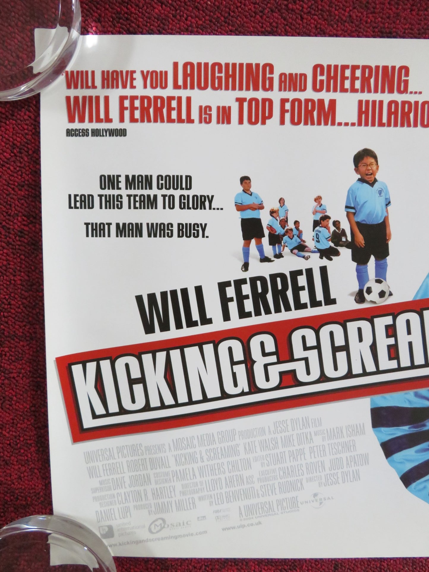 KICKING AND SCREAMING UK MINI QUAD POSTER WILL FERRELL ROBERT DUVALL 2005