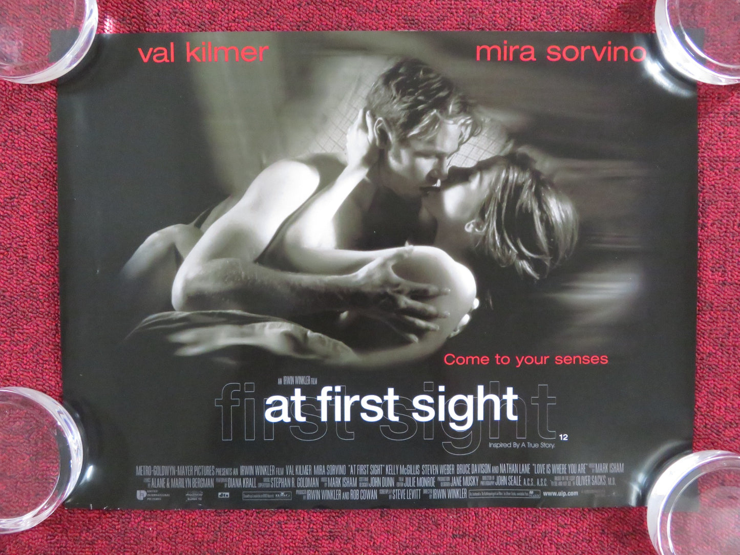 AT FIRST SIGHT - A UK MINI QUAD POSTER VAL KILMER MIRA SORVINO 1999