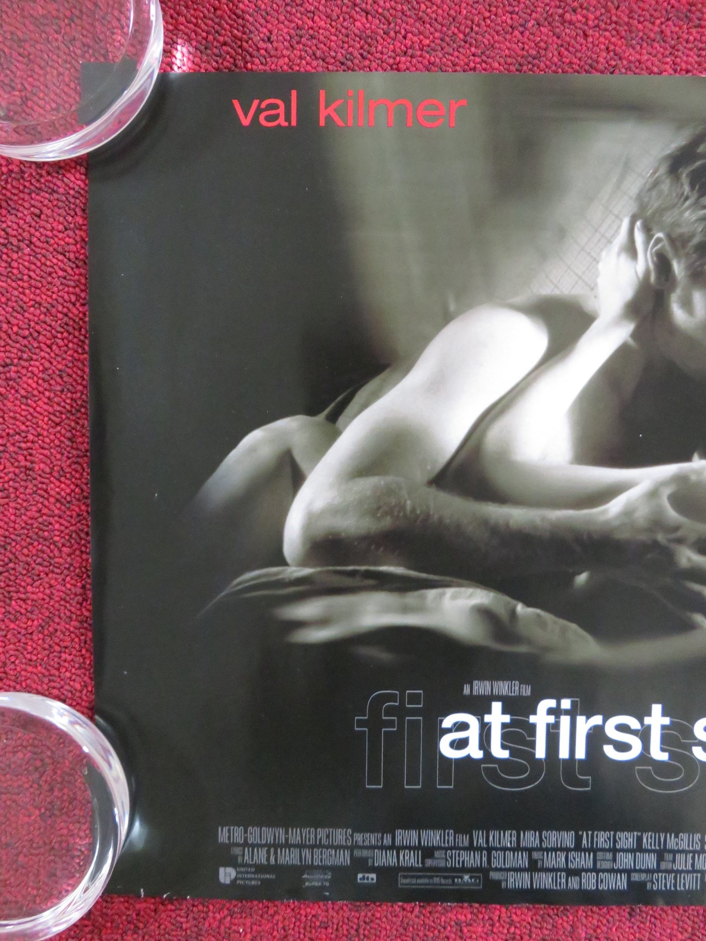 AT FIRST SIGHT - A UK MINI QUAD POSTER VAL KILMER MIRA SORVINO 1999