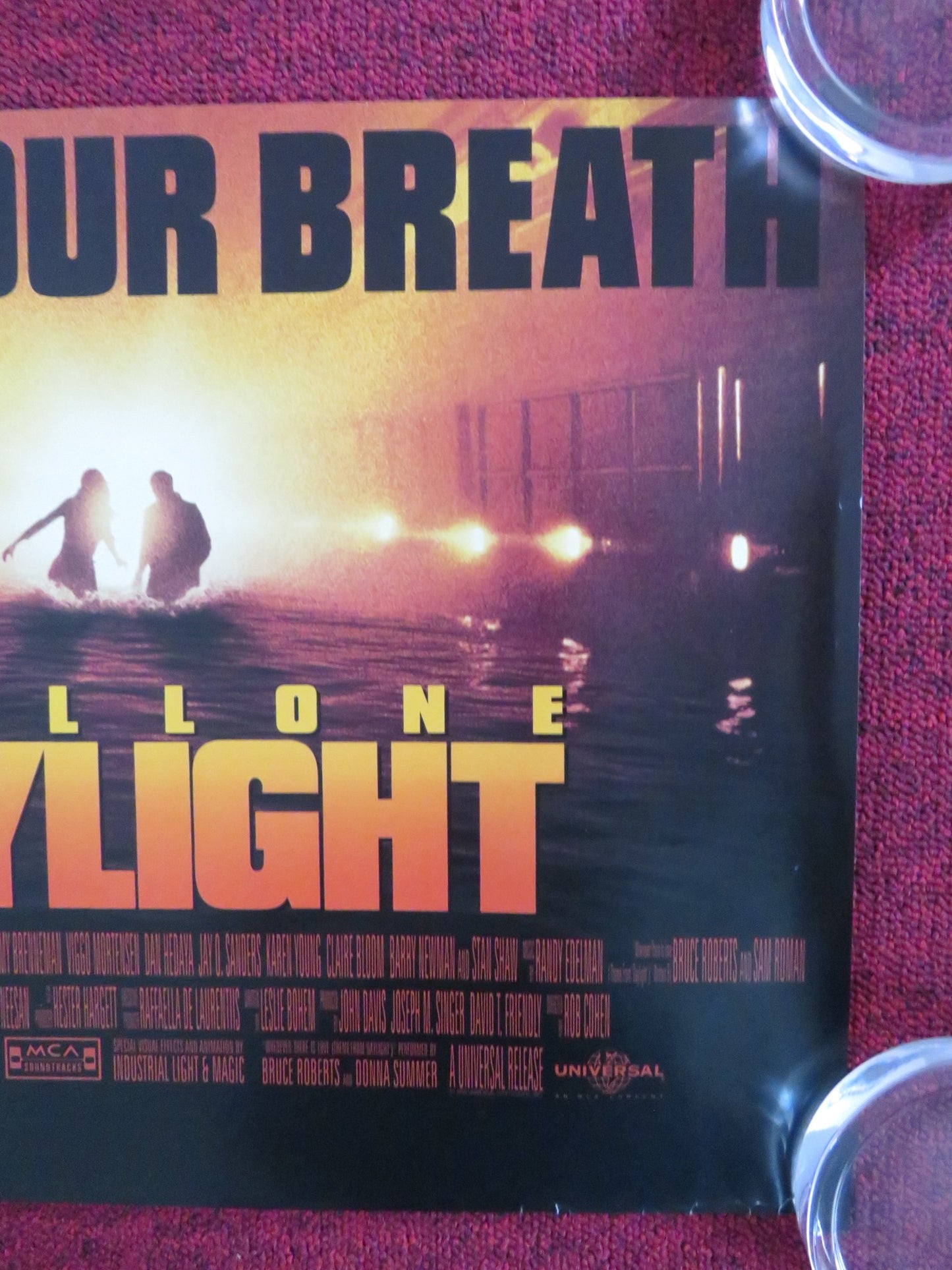 DAYLIGHT UK MINI QUAD POSTER SYLVESTER STALLONE VIGGO MORTENSEN 1996