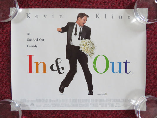 IN & OUT UK MINI QUAD POSTER KEVIN KLINE JOAN CUSACK 1997