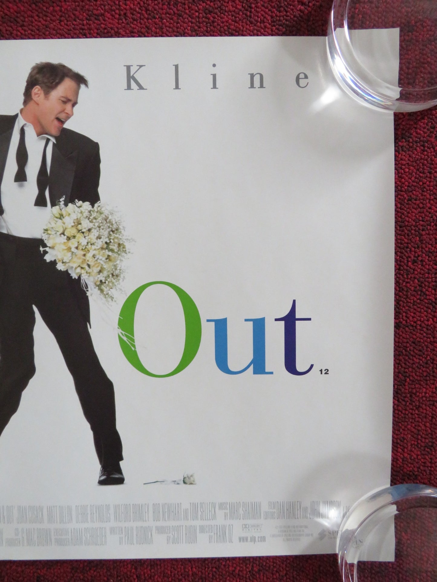 IN & OUT UK MINI QUAD POSTER KEVIN KLINE JOAN CUSACK 1997