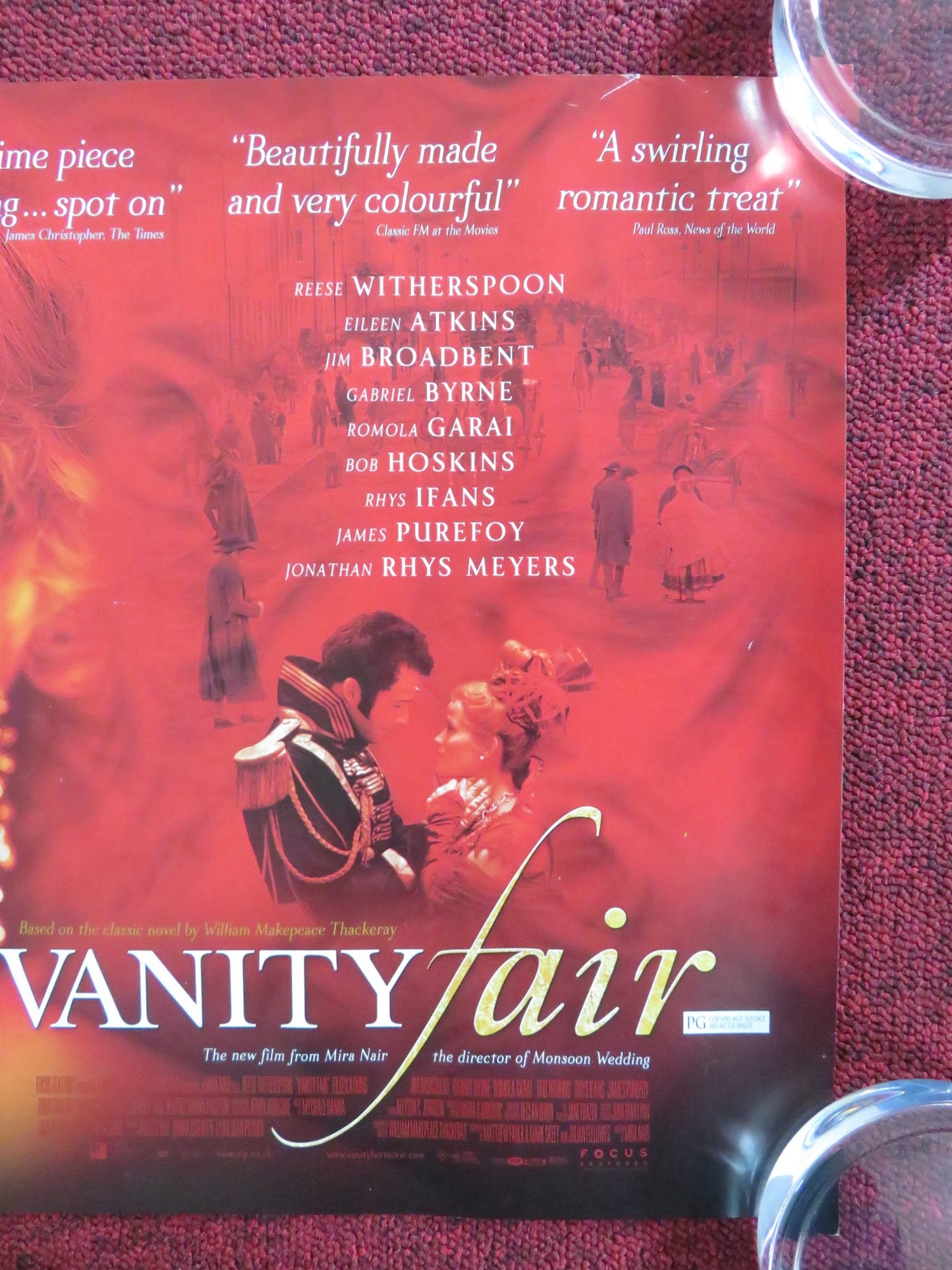 VANITY FAIR UK MINI QUAD POSTER REESE WITHERSPOON GABRIEL BYRNE 2004