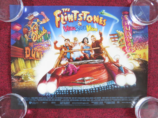 THE FLINTSTONES IN VIVA ROCK VEGAS UK MINI QUAD POSTER MARK ADDY S. BALDWIN 2000