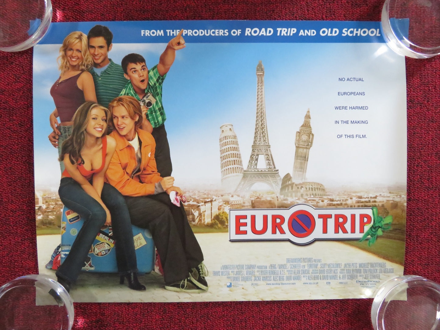 EURO TRIP UK MINI QUAD POSTER SCOTT MECHLOWICZ JACOB PITTS 2004