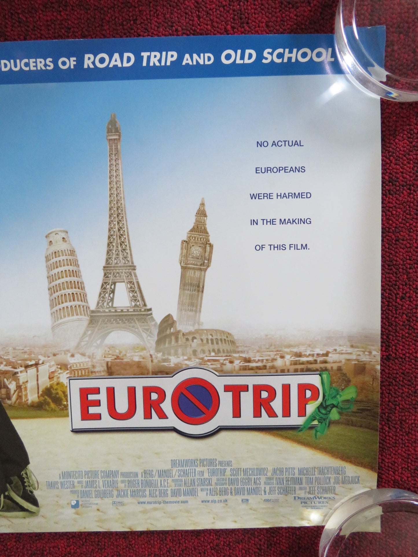 EURO TRIP UK MINI QUAD POSTER SCOTT MECHLOWICZ JACOB PITTS 2004