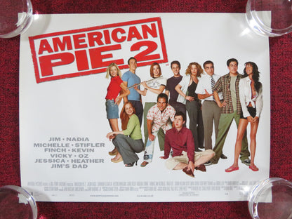 AMERICAN PIE 2 UK MINI QUAD POSTER JASON BIGGS EUGENE LEVY 2001