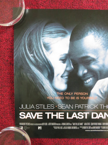 SAVE THE LAST DANCE UK MINI QUAD POSTER JULIA STILES SEAN PATRICK THOMAS 2001